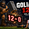 #RSJ Pixel Band artwork for Goliath (12–0), a song about a tough soccer defeat and the comeback spirit.